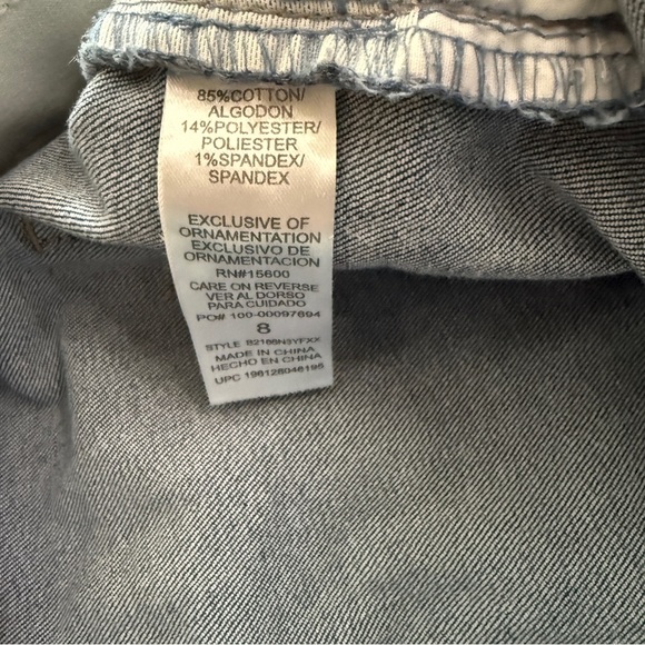 DEMOCRACY Jeans Womens Size 8 Blue Ab Technology Frayed Hem Casual - Picture 4 of 4